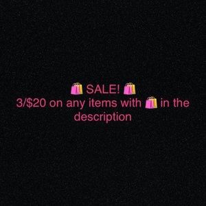 🛍 3/$20 Sale!